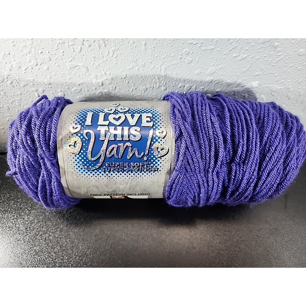 I Love‎ This Yarn Grape #300 Yarn 100% Acrylic 7 oz 355 Yds Hobby Lobby